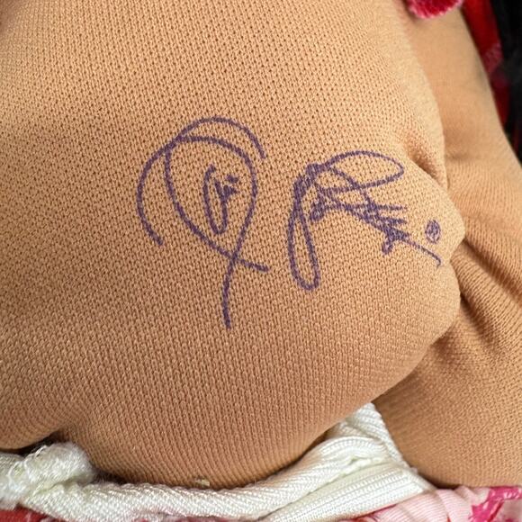 VTG 1988 1st Edition Mattel Cabbage Patch Kid Doll Long Black Hair CPK - Picture 8 of 11